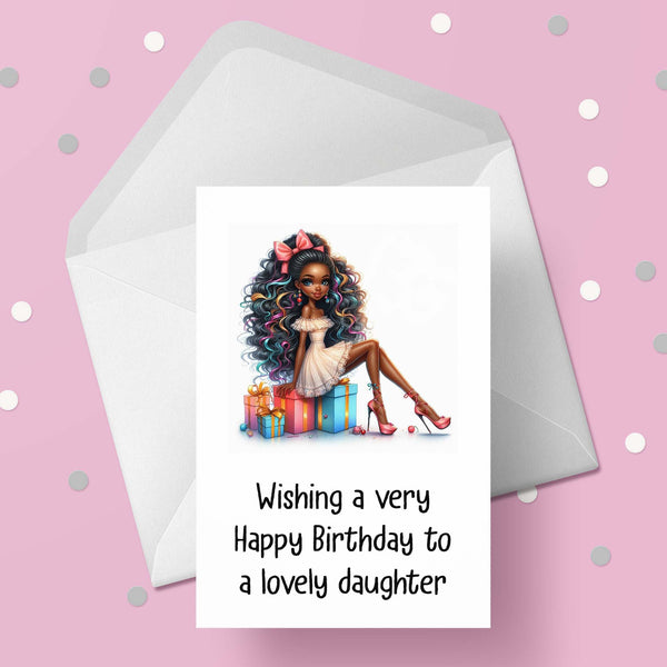 Birthday Card for Black Daughter 02