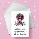 Birthday Card for Black Daughter 04