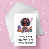 Birthday Card for Black Daughter 05