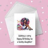Birthday Card for Black Daughter 06