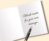 Black Guitar Birthday Card
