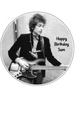 Bob Dylan Edible Icing Cake Topper or Ribbon