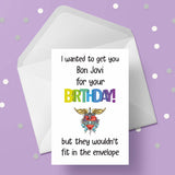 Funny Bon Jovi Birthday Card