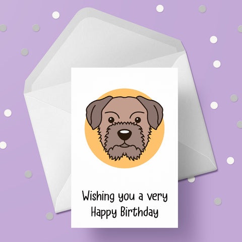 Border Terrier 02 Birthday Card