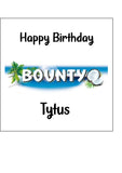 Bounty Chocolate Edible Icing Cake Topper or Ribbon