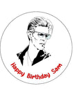 David Bowie 01 Edible Icing Cake Topper or Ribbon