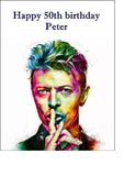 David Bowie 03 Edible Icing Cake Topper or Ribbon