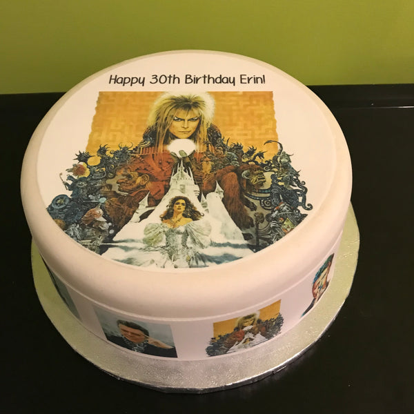 Labyrinth Edible Icing Cake Topper 01