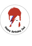 David Bowie 06 Edible Icing Cake Topper or Ribbon