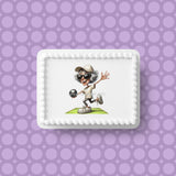 Lawn Bowls Female Bowler 01 Edible Icing Cake Topper or Ribbon