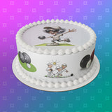 Lawn Bowls Female Bowler 01 Edible Icing Cake Topper or Ribbon