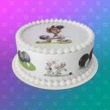 Lawn Bowls Male Bowler 01 Edible Icing Cake Topper or Ribbon