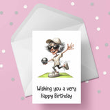 Lawn Bowls Female Bowler 01 Edible Icing Cake Topper or Ribbon