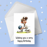 Lawn Bowls Male Bowler 01 Edible Icing Cake Topper or Ribbon