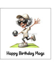 Lawn Bowls Female Bowler 01 Edible Icing Cake Topper or Ribbon