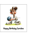 Lawn Bowls Male Bowler 01 Edible Icing Cake Topper or Ribbon
