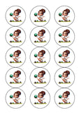 Lawn Bowls Female Bowler 02 Edible Icing Cake Topper or Ribbon