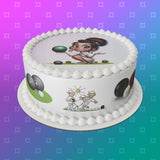 Lawn Bowls Female Bowler 02 Edible Icing Cake Topper or Ribbon