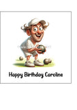 Lawn Bowls Male Bowler 02 Edible Icing Cake Topper or Ribbon