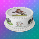 Lawn Bowls Female Bowler 03 Edible Icing Cake Topper or Ribbon