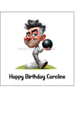 Lawn Bowls Male Bowler 03 Edible Icing Cake Topper or Ribbon