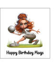 Lawn Bowls Female Bowler 03 Edible Icing Cake Topper or Ribbon