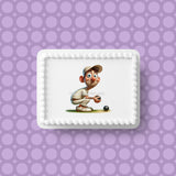 Lawn Bowls Male Bowler 04 Edible Icing Cake Topper or Ribbon