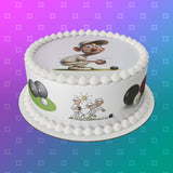 Lawn Bowls Male Bowler 04 Edible Icing Cake Topper or Ribbon