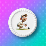 Lawn Bowls Male Bowler 04 Edible Icing Cake Topper or Ribbon
