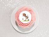 Lawn Bowls Female Bowler 04 Edible Icing Cake Topper or Ribbon