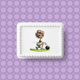 Lawn Bowls Female Bowler 05 Edible Icing Cake Topper or Ribbon
