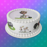 Lawn Bowls Female Bowler 05 Edible Icing Cake Topper or Ribbon