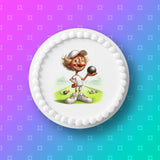 Lawn Bowls Male Bowler 05 Edible Icing Cake Topper or Ribbon