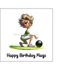 Lawn Bowls Female Bowler 05 Edible Icing Cake Topper or Ribbon