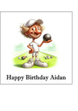 Lawn Bowls Male Bowler 05 Edible Icing Cake Topper or Ribbon