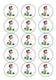 Lawn Bowls Male Bowler 06 Edible Icing Cake Topper or Ribbon