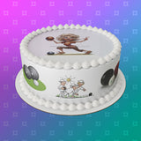 Lawn Bowls Female Bowler 06 Edible Icing Cake Topper or Ribbon