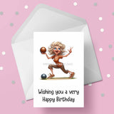Lawn Bowls Female Bowler 06 Edible Icing Cake Topper or Ribbon