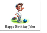 Lawn Bowls Male Bowler 06 Edible Icing Cake Topper or Ribbon