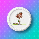 Lawn Bowls Male Bowler 07 Edible Icing Cake Topper or Ribbon