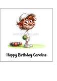 Lawn Bowls Male Bowler 07 Edible Icing Cake Topper or Ribbon