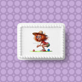 Lawn Bowls Female Bowler 08 Edible Icing Cake Topper or Ribbon