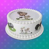 Lawn Bowls Male Bowler 08 Edible Icing Cake Topper or Ribbon