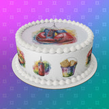 Boxing 06 Edible Icing Cake Topper or Ribbon