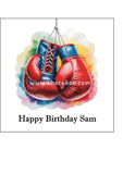 Boxing 06 Edible Icing Cake Topper or Ribbon