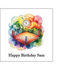 Boxing 07 Edible Icing Cake Topper or Ribbon
