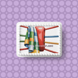 Boxing 08 Edible Icing Cake Topper or Ribbon
