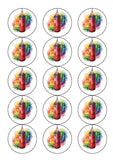 Boxing 09 Edible Icing Cake Topper or Ribbon