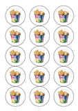 Boxing 10 Edible Icing Cake Topper or Ribbon