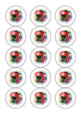 Boxing 11 Edible Icing Cake Topper or Ribbon